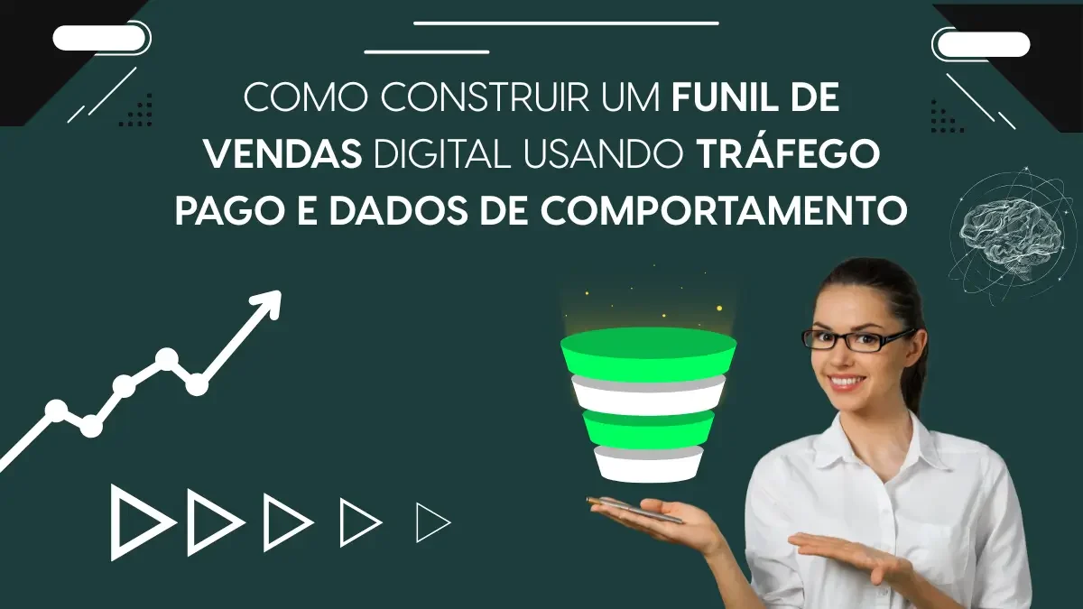 Como construir um funil de vendas digital usando tráfego pago e dados de comportamento